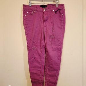 Pink denim 24/7 pants.